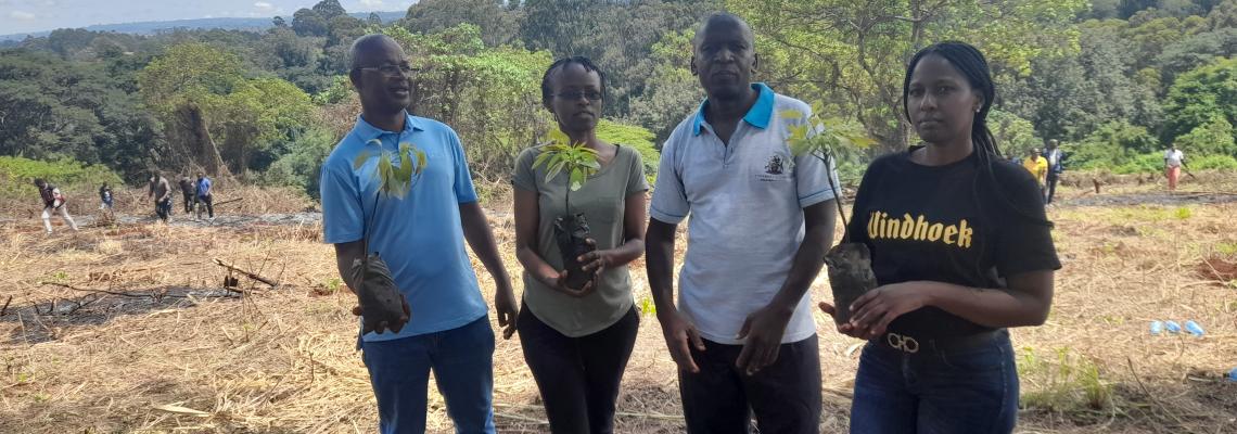 The Department of Physics, under the leadership of the Head of Department, Dr. Birech, took part in the University of Nairobi’s Annual Tree Planting Event at the Field Station, Upper Kabete Campus.